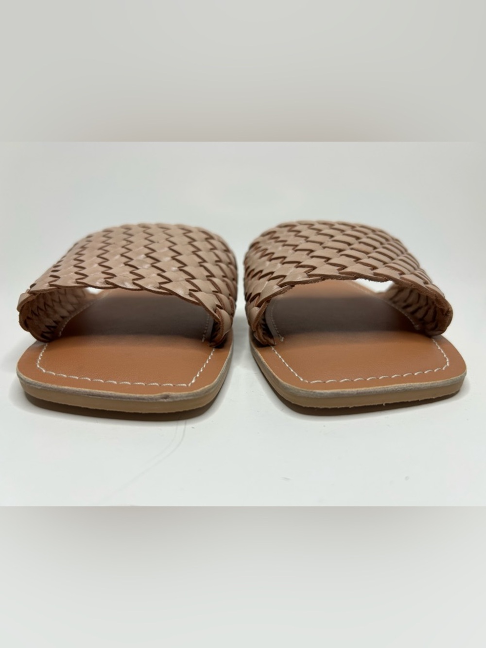 BEACH by Matisse Valley Slip On Leather Woven Sandal Size 8 - Picture 4 of 7